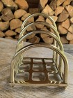 Vintage Brass Mail Letter Holder Desk File Organizer Arch Design