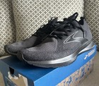 Brooks Levitate Stealthfit 10 5 D  med  Black-ebony Gray Men s Running Shoes New
