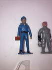 Vintage Lot  5  1 3 4  Lead Toy Figures - Mailman  Mechanic  Hobo - Model R r 