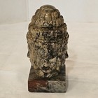 Very Rare Antique Stone Heavy Hand-carved Sculpture Of Brahma With Four Faces 6 