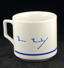 Royal Viking Line Galley Ware 3 25  Tall Coffee Mug 2 Sides Signed 