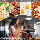 9 5    11  Nonstick Frying Pan Set W  Lid Cookware Set Granite Stone Coating Pan