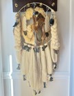 Vintage Native Large Dream Catcher Wall Hanging Fur Feathers 41    Boho