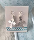 Native American Style Handmade Sterling Silver 925 Turquoise Cross Earrings
