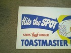 Vintage 1950 s Toastmaster Bread Cardboard Sign 22  X 12 
