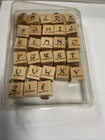 Stampin  Up - 2001 Brushstroke Alphabet - Upper   Lower New Mounted - Set Of 28