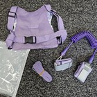 Toddler Harness Leash Butterfly Wings Purple