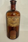 Antique Apothecary Amber Glass Bottle Collection  set Of 4    Boericke   Tafel 