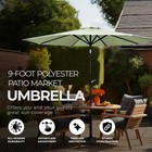 Four Seasons Courtyard 9 polyester Patio Market Umbrella Seafoam Green open Box 