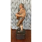 Anri Vintage Carved Wood 7    Man With Mandolin