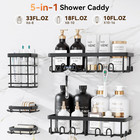 Shower Caddy Adhesive  100  Rustproof Shower Organizer With Soap And Toothbrush 