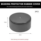 2 Pcs Wheel Hub Cap 1 98  Rubber Trailer Dust Cap Bearing Cover Protector
