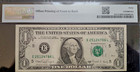 Series 1988-a  1 Dollar Federal Reserve Note - Richmond - Offset Printing Error 