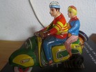 Technofix 282 Tin Friction Scooter Motorcycle Vespa Germany 1950s   Box
