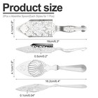 1set Absinthe Spoon  6 3 Inch 304 Stainless Steel Wormwood Spoon Nature Color