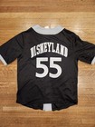 Disneyland Baseball Jersey Unisex M Black Disney Resort Exclusive Mesh Button Up