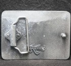 Xh01139 Very Cool Vintage 1990s    cow Girl    Western Artwork Mens Belt Buckle