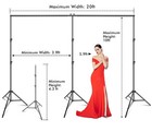 Photo Video Studio 20ft  wide  X 10ft  tall  Heavy Duty Adjustable Width   Le   