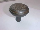 Antique Ornate Door Knob Victorian Cast Iron Knob Old Vintage Hardware