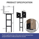 4 Pack U Shape Post Anchor  6 x 6  Post Base For Concrete  Design Patent Product