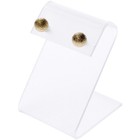 Plymor Frosted Acrylic Earring Display With Curved Top  1 625  W X 2 375  H