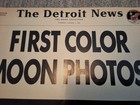 Detroit Free Press Newspaper  4 Sections And Poster    July 25  1969 -  moonmen 