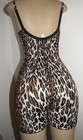 Vtg Vanity Fair Leopard Bodysuit Shaper Garter Bra Long Leg Girdle Panty 34c