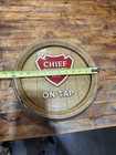 Vintage Chief Oshkosh Bar Game Room Man Cave Barrel Sign Rare