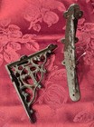 2 Ornate Cast Iron Shelf Brackets