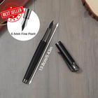 Luxury Metal Pen Set Fountain Pen With Converter   10 Ink Cartridges For Smooth