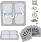 50 Pack Disposable Shower Drain Hair Catcher Mesh Sticker Strainers For Shower