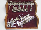 Antique 1889 Singer Sewing Machine Wood Puzzle Box W  Accessories Attachments