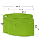 Silicone Thick Cutting Boards Mats Set Of 3 Foldable   Flexible Design Juice    