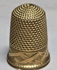Antique Victorian Solid 18k Gold Thimble 6 Grams No Mono