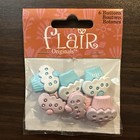 Flair Dress It Up Buttons Sewing Craft Lot Of 8 Packages New