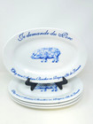 Williams Sonoma   French  Je Demande Du Porc Blue Pig  Plate Platter
