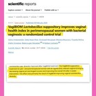 Vaginal Probiotic Suppository 5  fr-free vaginal Ph   Odor Control  No Parabens