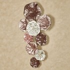 Sadira Collage Abstract Wall Art Blush Pink Purple Metal Wall Decor Sculpture