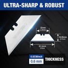 200-pack Utility Knife Blades W dispenser  Sk5 Steel Box Cutter Stainless Steel