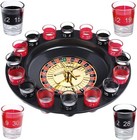 Evelots Drinking Shot Glass Roulette Game-casino Style-16 Shot Glasses Included