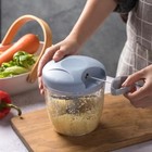 Manual Food Chopper     Hand Pull String Onion Cutter Garlic Mincer Portable Tool