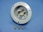 Leviton Gray L14-20p Locking Flanged Inlet Turn Twist Plug 20a 125 250v 2415-gy