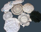 Lot 8 Vtg Handmade Crochet Round Doily Doilies White Green Variety Embroidery