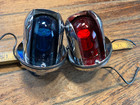 Vintage Chromed Bronze Perko Style Teardrop Running Lights New Wiring leds seals