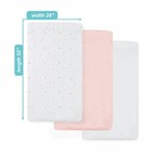3 Pack Fitted Crib Sheets 28  X 52   Soft Breathable Neutral 100  Cotton Jers   