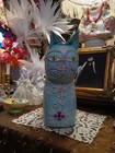 Greta Garbo Mexican Cat Sculpture Doorstop 