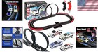 Slot Car Racing Track Set With 4 Cars Electric And Battery Powered Kids Toys