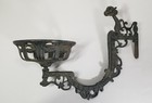 Antique Cast Iron Lamp Holding Sconce Great Pre-owned Condition
