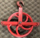Large Antique Vintage Cast Iron Well Wheel Pulley Farmhouse Barn Industrial 12 