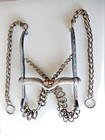 Alfredo Garcia Custom Made Horse Bit  Hand Engraved  Inlaid With Fine Silver